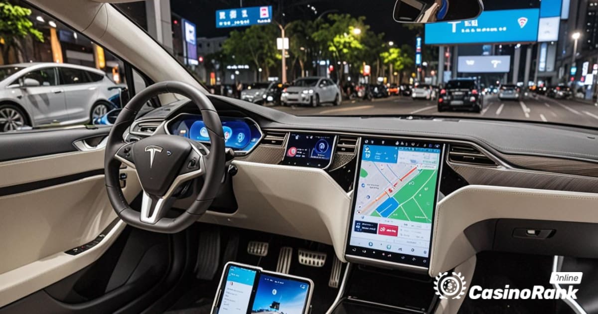 Tesla pastiprina izklaidi Ķīnā ar tiešsaistes spēlēm un video saturu